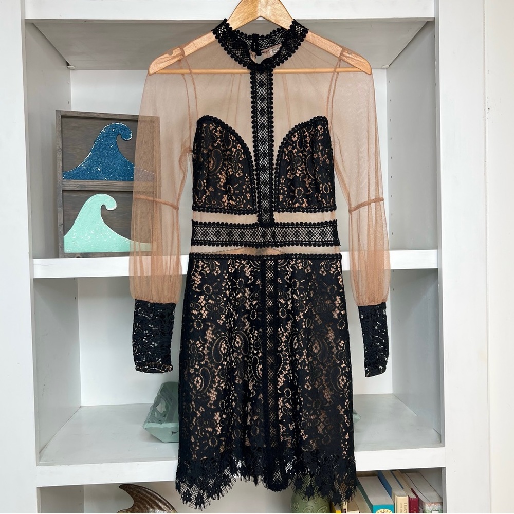 For Love & Lemons Vivian Mini Lace Dress